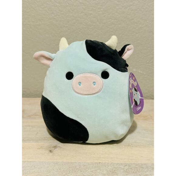 Squishmallow 8" Cillian The Blue Cow Plush Stuffed Animal Toy 2023 - Picture 1 of 9